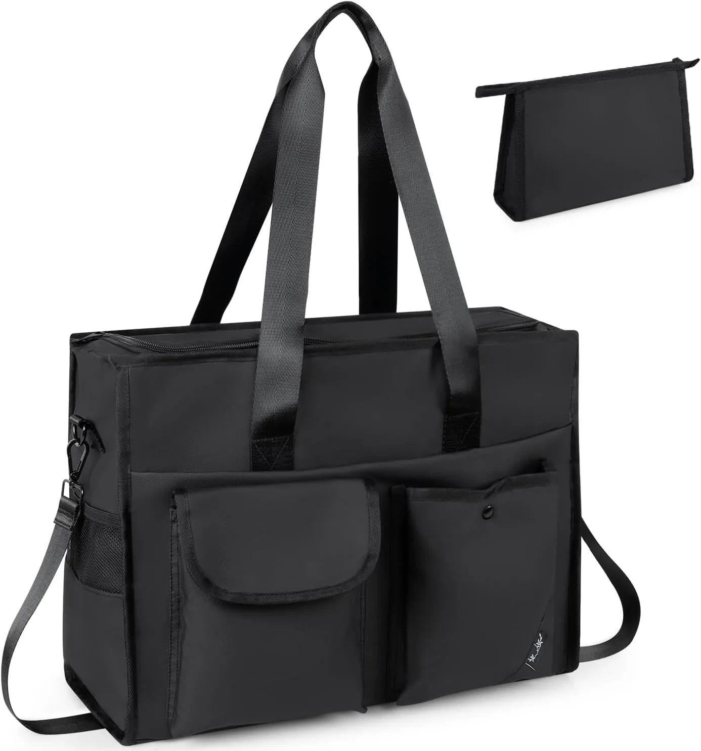 Tote bag, Work Tote Bags for Women with 15 Pockets, Tote Bag with Zipper for Nurse, Travel