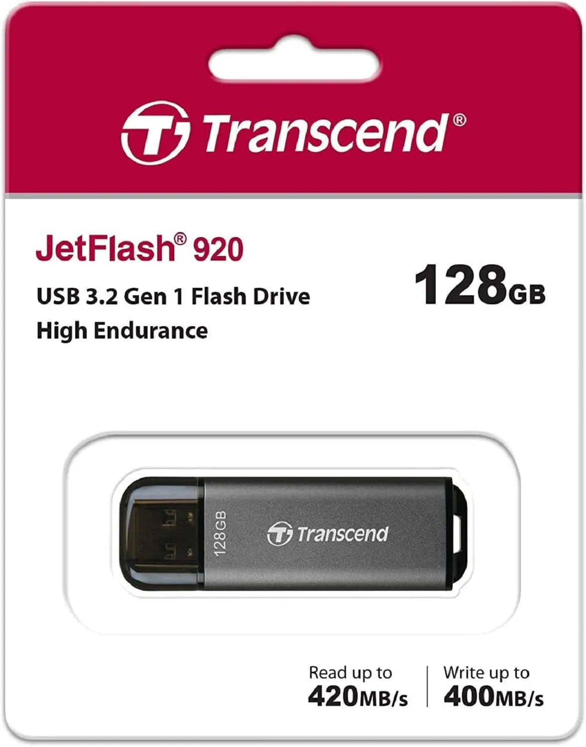 Transcend USB JetFlash 920 420MB/s USB3.2 Gen 1 USB Flash Drive 128GB 256GB 512GB