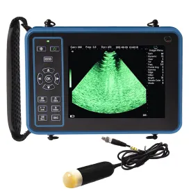 Ultrasound Scanner Veterinary for Pregnancy I Vet Digital Portable B-Ultra Sound Scanner Machine with 3.5 Mhz Convex Probe 8 Color Panels for Sheep, Dog, Cat and Pig Pregnancy Test