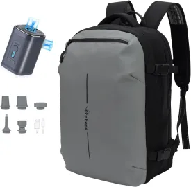 Vacuum Backpack Travel, Lightweight Waterproof Airback with Pump, 60L Expandable Compression Bag for Travel, TSA Friendly Flight Approved, Work, Business Trip, Commute