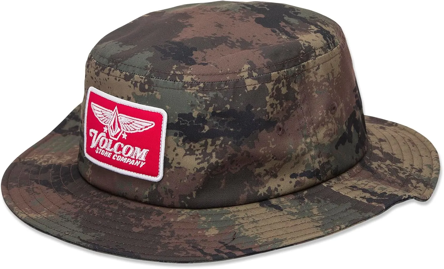 Volcom Men's Froth Bucket Lightweight Wide Brim Sun Hat with Soft Crown, Casual Outdoor Style & All-Day Comfort