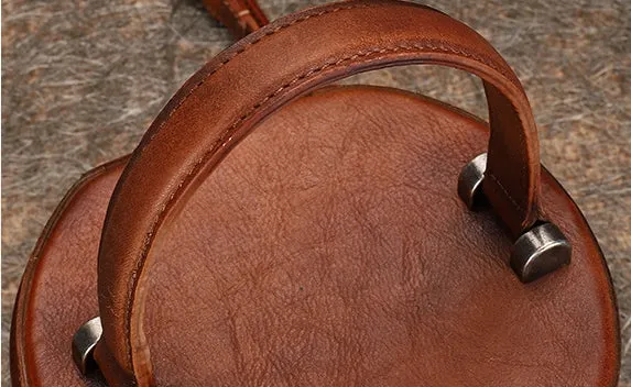 Womens Green Leather Bucket Bags Small Crossbody Satchel Purses for Women