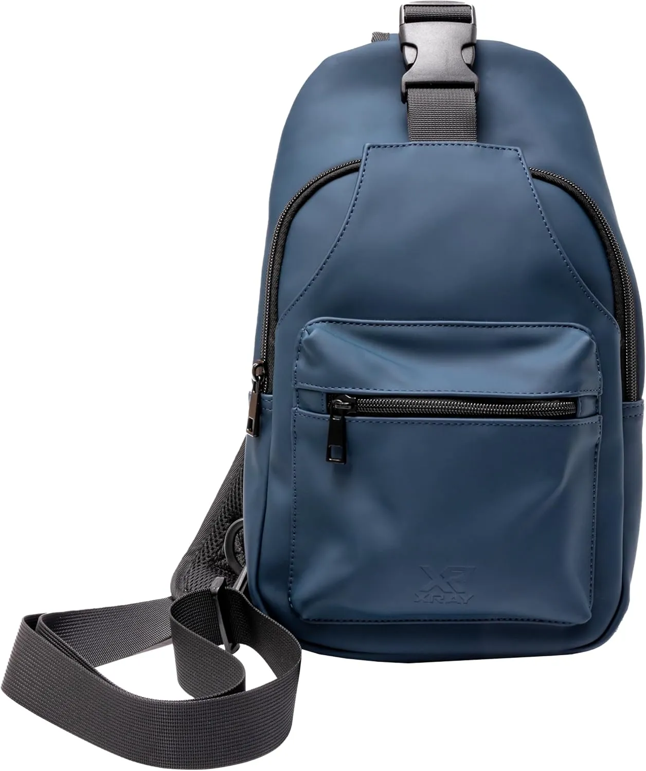 X RAY Men's Shoulder Bag Crossbody Backpack for Men, EDC PU Leather Sling Carry Bag for Travel, Work, Gym