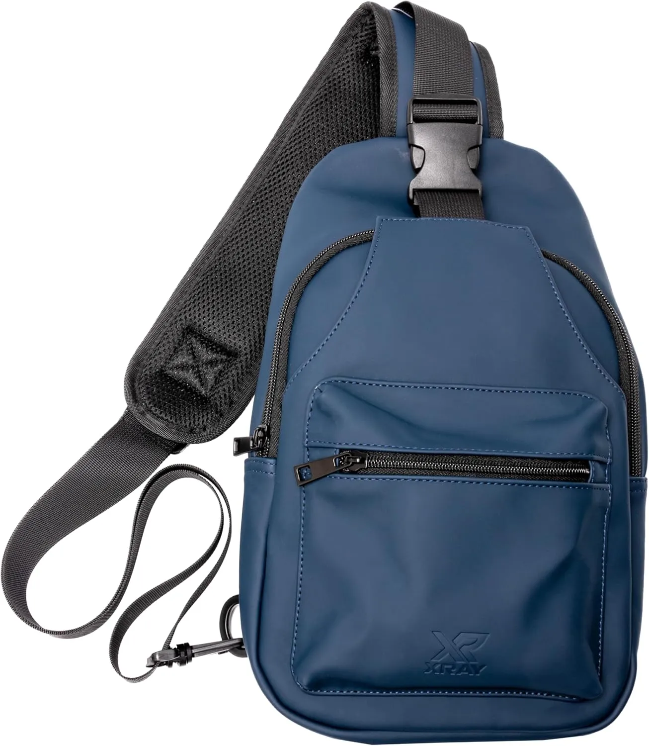 X RAY Men's Shoulder Bag Crossbody Backpack for Men, EDC PU Leather Sling Carry Bag for Travel, Work, Gym